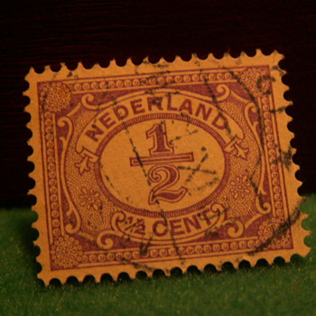 Vintage Nederlands 1/2 Cent Stamp ~ Used - Stamps