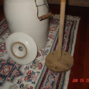 Antique Butter Churn Crock