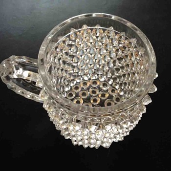 Vintage Children's Glassware Set with Small Spikes / Hobnails - Glassware