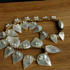 Mother of pearl leaf necklace