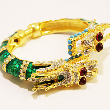 Kenneth Jay Lane "Year of the Dragon" Bangle