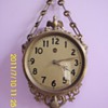 Metal Hanging Bird Clock