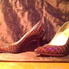 shoe - brown alligator