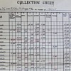 Collection Sheet For Battery "A", 780th Field Artillery, Ft. Bragg, April 1942