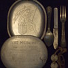 WW1 Trench Art "Diary" Mess Kit and Dog Tags