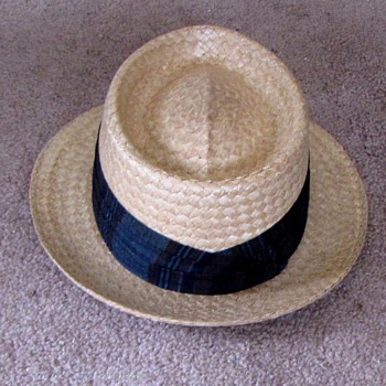 Vintage Dunlap Hat Straw Fedora