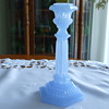  CLASSICAL Napoleon III -Victorian Era BLUE OPALINE CANDLESTICK