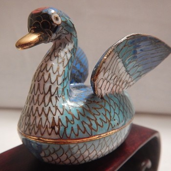 Pair of Chinese Cloisonne Ducks - Asian