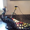 lighted holland mold peacock 