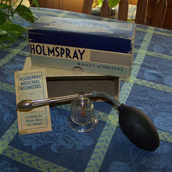 1950's HOLMSPRAY Throat and Nasal Atomizer, No. 600. 
