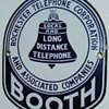 Rochester Telephone Corporation Porcelain Booth Sign