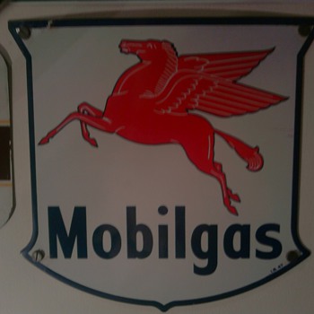 Mobilgas Sign dated I.R. 47