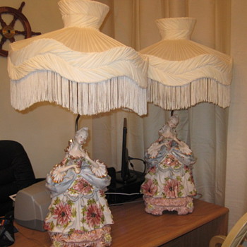 Porcelain Lady Victorian lamps