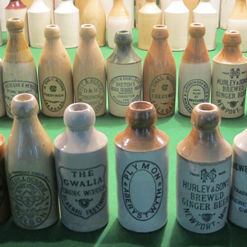 Welsh Ginger Beer Bottles in My collection
