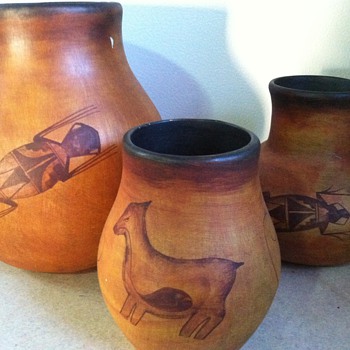 R Galvan pottery