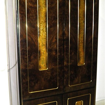 Vintage 1980's Romweber Lighted Bar/Cabinet - Furniture