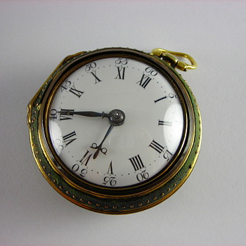 1767 English Verge Fusee with Shagreen Case - Pocket Watches