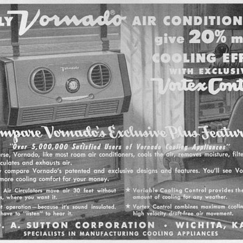 1953 - Vornado Air Conditioner Advertisement - Advertising