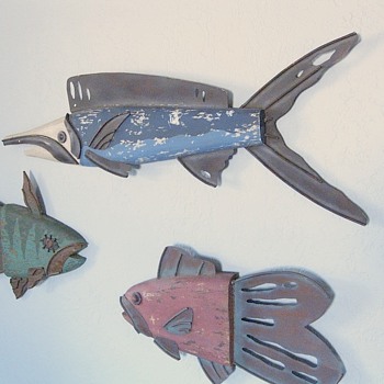 Vintage Fish Sculpture, Wall Hangings, Info Request - Folk Art