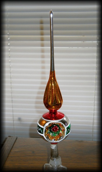 vintage hand blown czech christmas glass tree topper mib vintage hand blown czech christmas glass tree topper mib