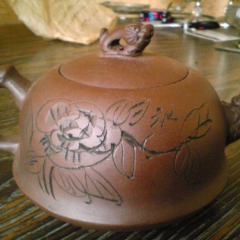 zisha yixing single serve teapot purple clay