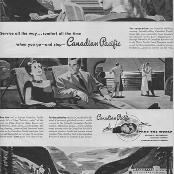 1950 Canadian Pacific Railways Advertisements