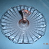 Hocking #108 tidbit tray -Pink glass candy dish