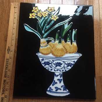 Large ceramic tile wall hanging - Pottery