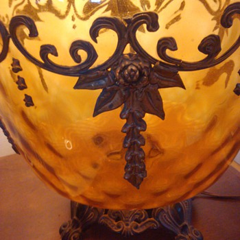 Funky Large Gold gilded lamp - Lamps