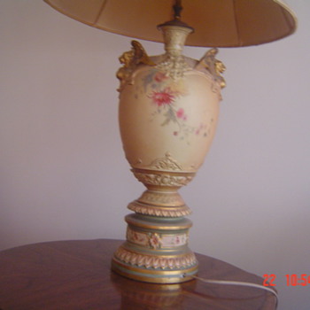 Antique Royal Worcester Lamp