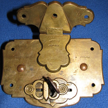 Antique Trunk Lock 1854 - Tools and Hardware
