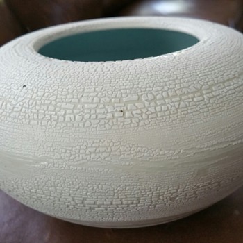 Crackle vase not sure of artist mark? - Pottery