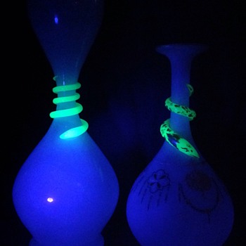 Snake vases - Art Glass