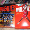30th Anniversary Super Bowl Wheaties box, Michael Jordan reproduction of the 1988 box and a Mark McGwire mini box