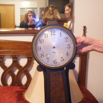 Gilbert Banjo clock dated 1807 stamped #3085