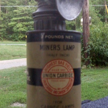 Carbide Miners Light & Can 