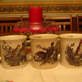 Game Bird Coffee Cups made in England