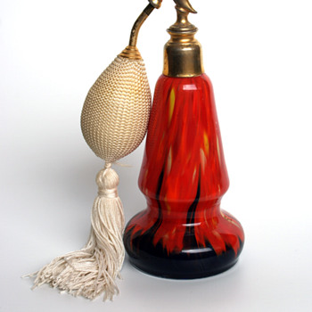 Ruckl? Atomizer Perfume Bottle - Art Glass