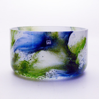 KORAALI bowl, Tamara Aladin (Riihimaki lasi Oy, 1975) - Art Glass