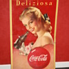 coca cola cardboard sign