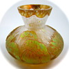 Kralik Enameled Oil Spot Cameo Vase, ca. 1900
