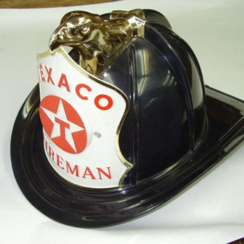 Black Texaco Firemans Hat - Petroliana