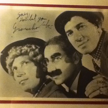 Groucho Marx Autographed Still - Movies