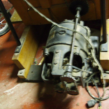mechanical horse made by the kny-scheerer corp. in Germany. Used in a gym
