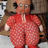Mystery old cloth head doll