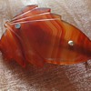 ART DECO Agate brooch