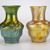 the same but different... two Loetz vases circa 1900