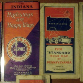 Vintage Standard Oil Road Maps  - Petroliana