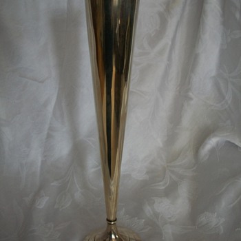 My sterling Black Starr and Frost 16 in trumpet vase!