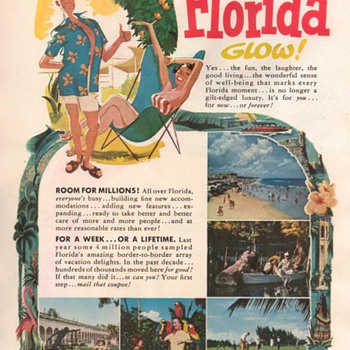 1953 - Florida Travel Advertisement - Advertising